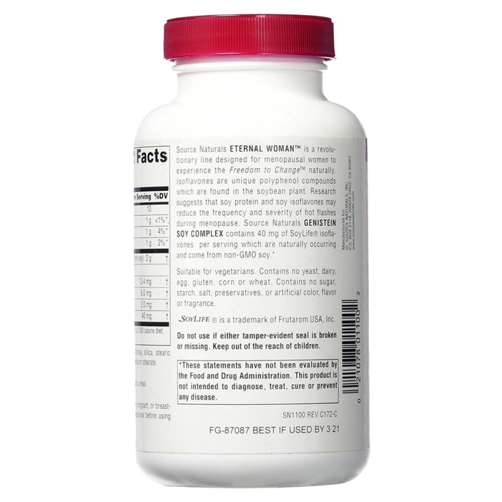 حبوب الجينيسيتن (الاستروجين النباتي) لعلاج علامات سن اليأس للنساء