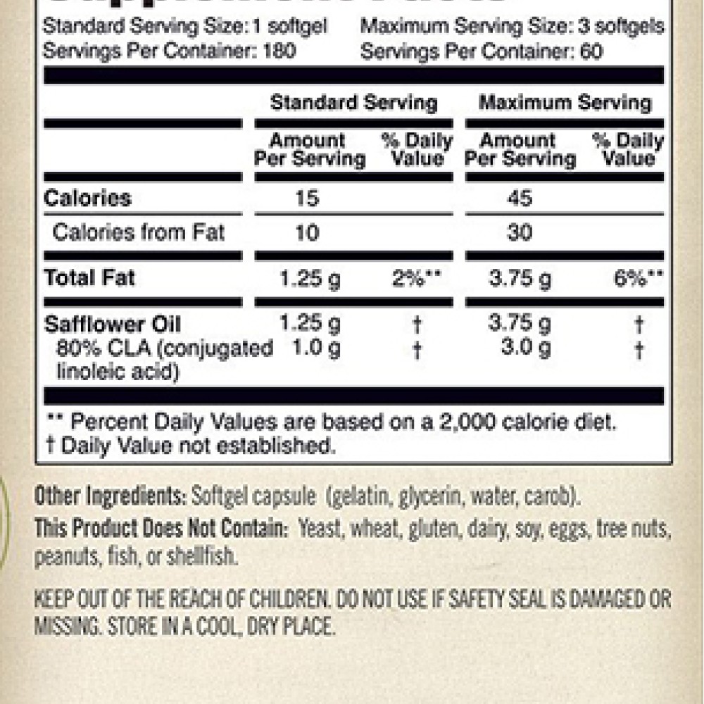 كبسولات حمض اللينوليك المقترن CLA لتقليل دهون الجسم